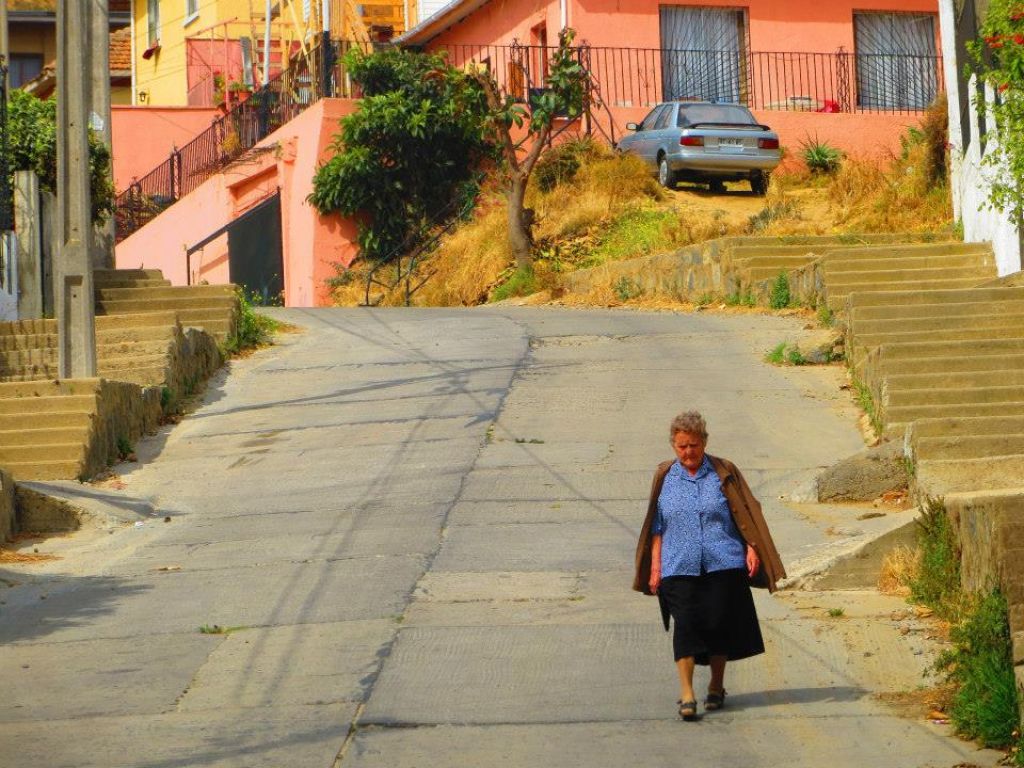 Dans la rue les rues de Valparaiso la seconde ville du Chili