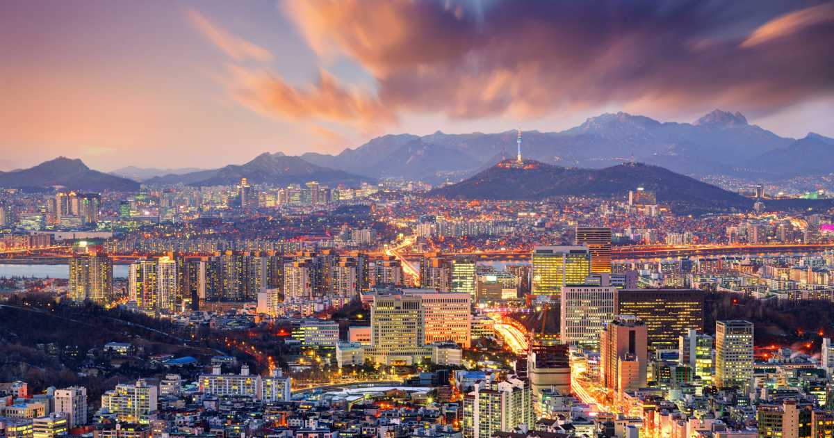 Vue de Séoul en Corée du Sud
