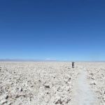 Salar dans le désert de atacama au Chili