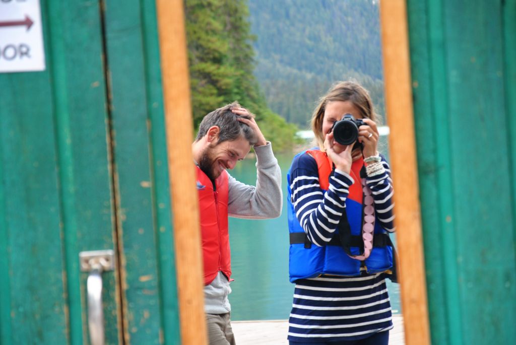 Fabio et Anne claire les deux aventuriers sur les routes d'Alaska aux Etats-Unis 