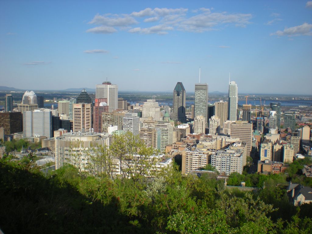 Vue du centre ville de Montréal