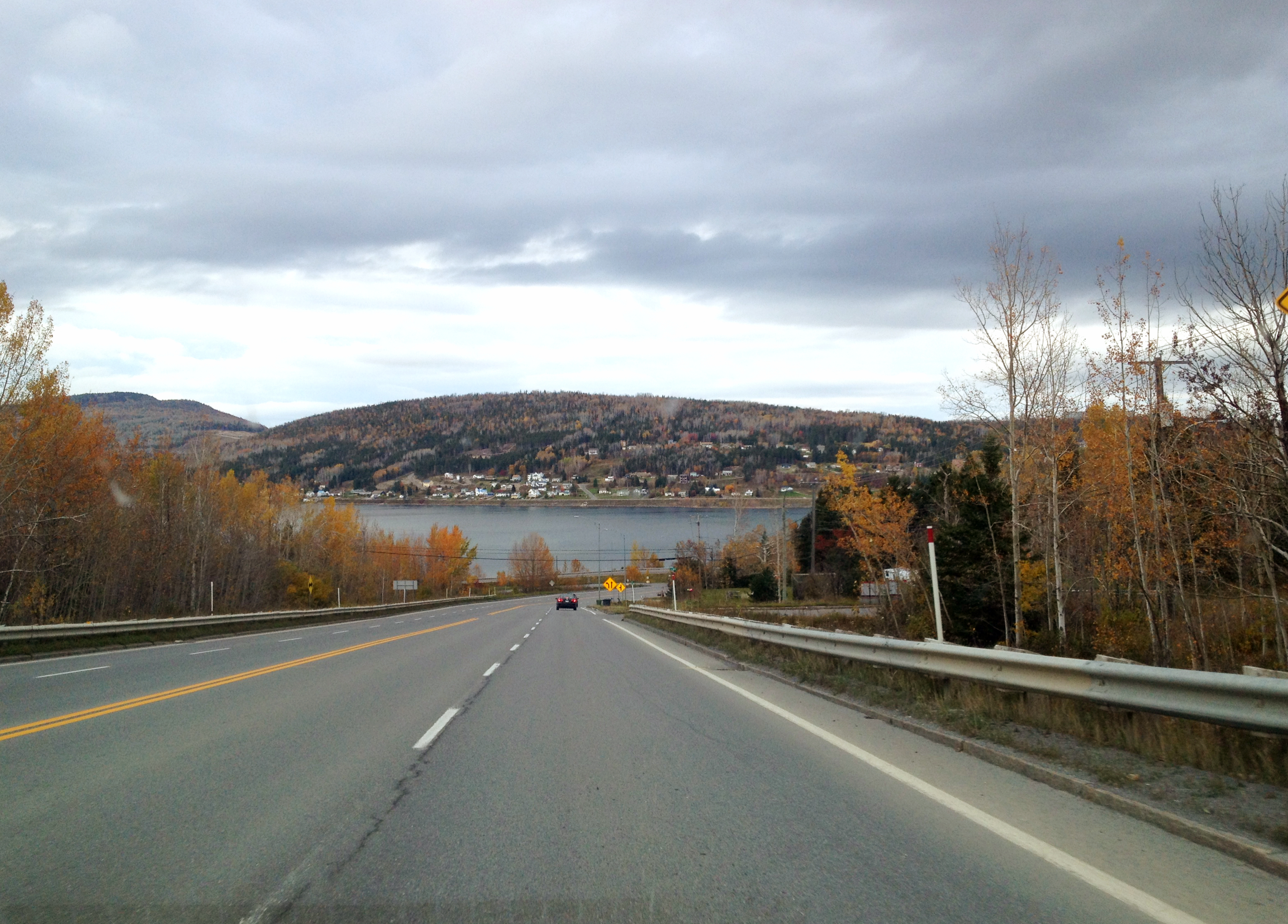 La route aux couleurs autonale d'un roadtrip en Gaspésie