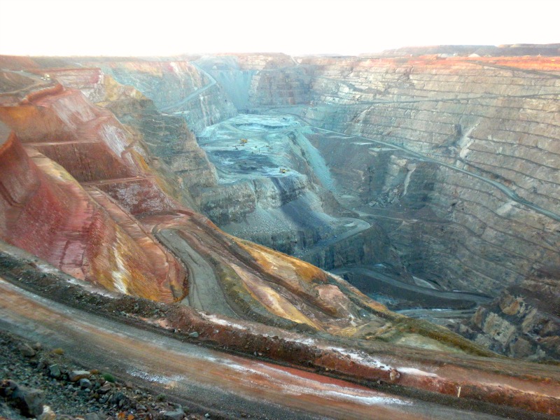 La mine d'or de Super Pit en Australie 