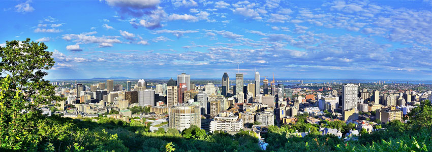 Vue de Montréal depuis le Mont Royal