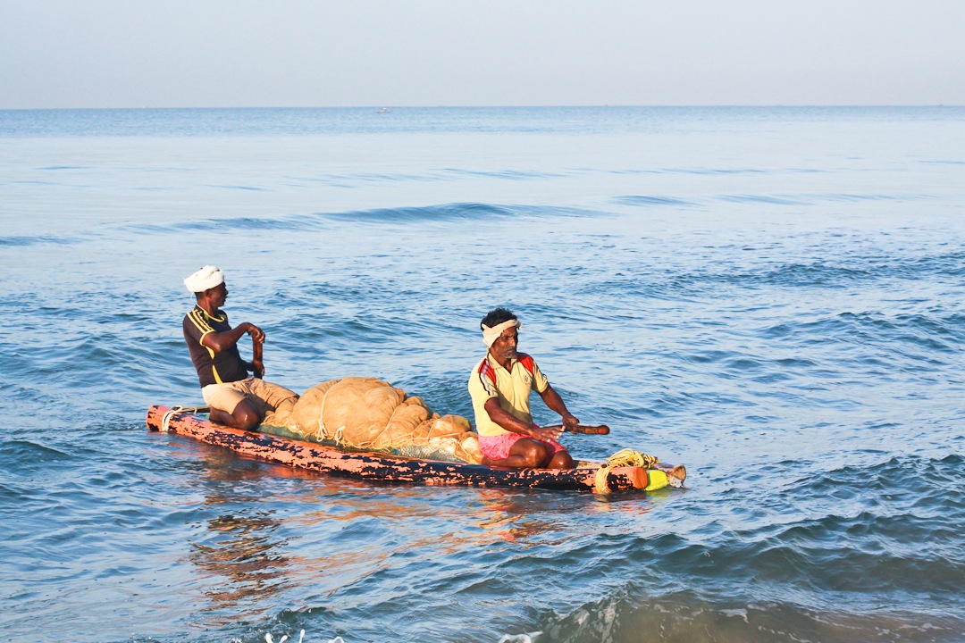 Les pêcheurs de Varkala en Inde