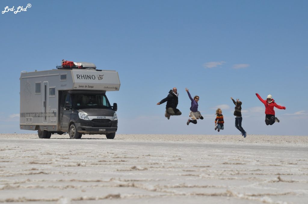 tour du monde en camping car au salar de Uyuni (Bolivie)