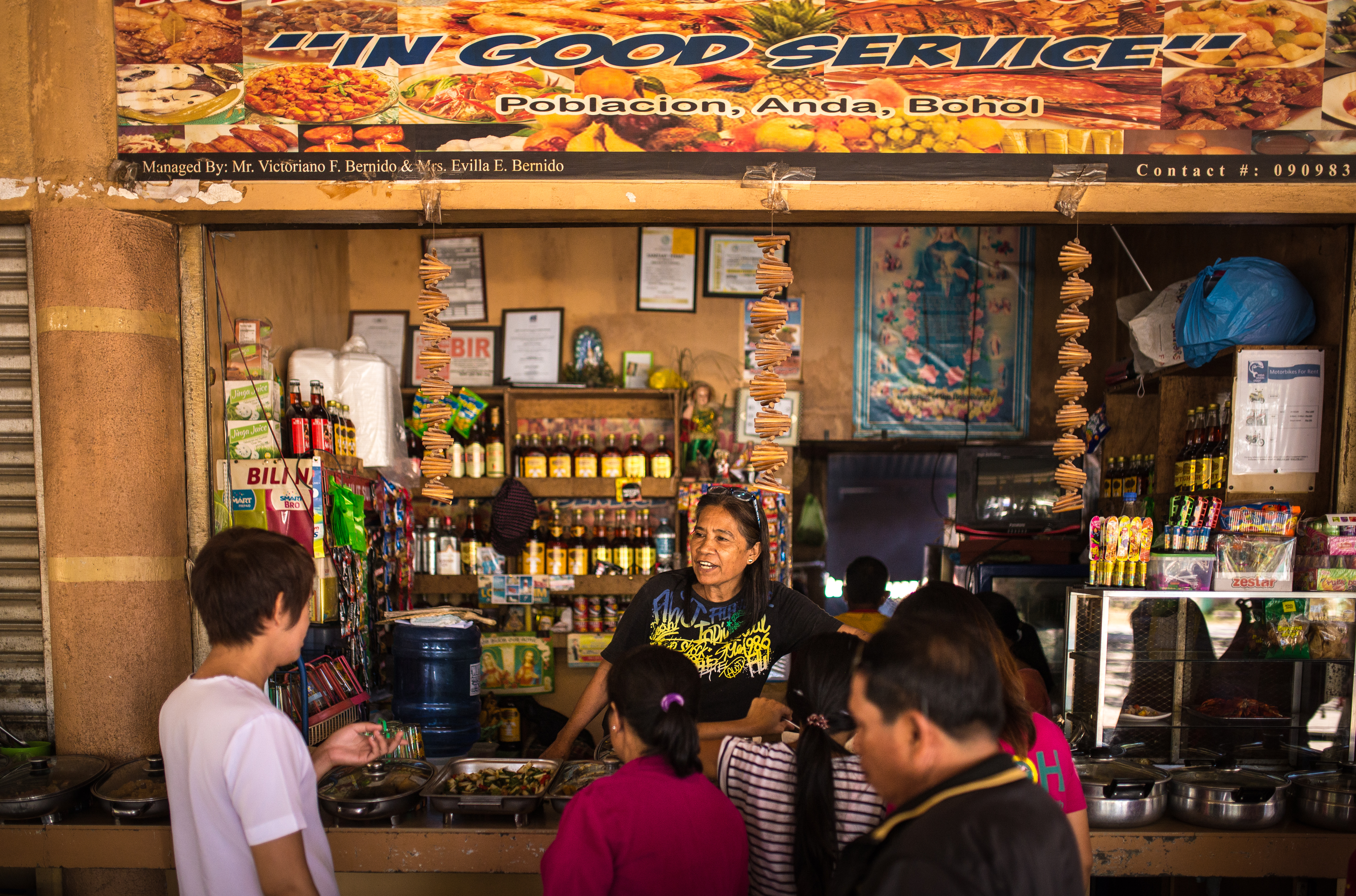 un marché philippin