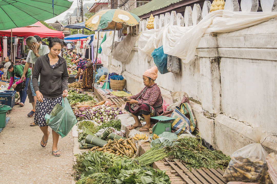 Faire son marché à Luang Prabang